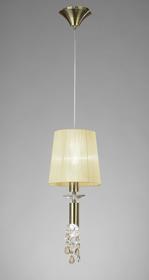 M3881/CS  Tiffany AB Crystal Pendant 1+1 Light